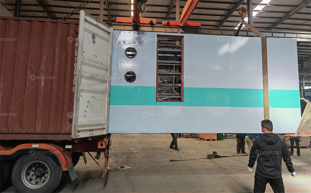 玻利維亞BTF5-8金屬烘干蛋托設(shè)備發(fā)貨